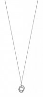 Turn Halsband - Silver 80 cm